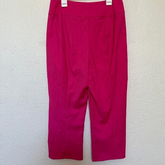 NEW Lovers + Friends Hot Pink Imani Cropped Slit Split Pants Trousers Barbie - Picture 5 of 8